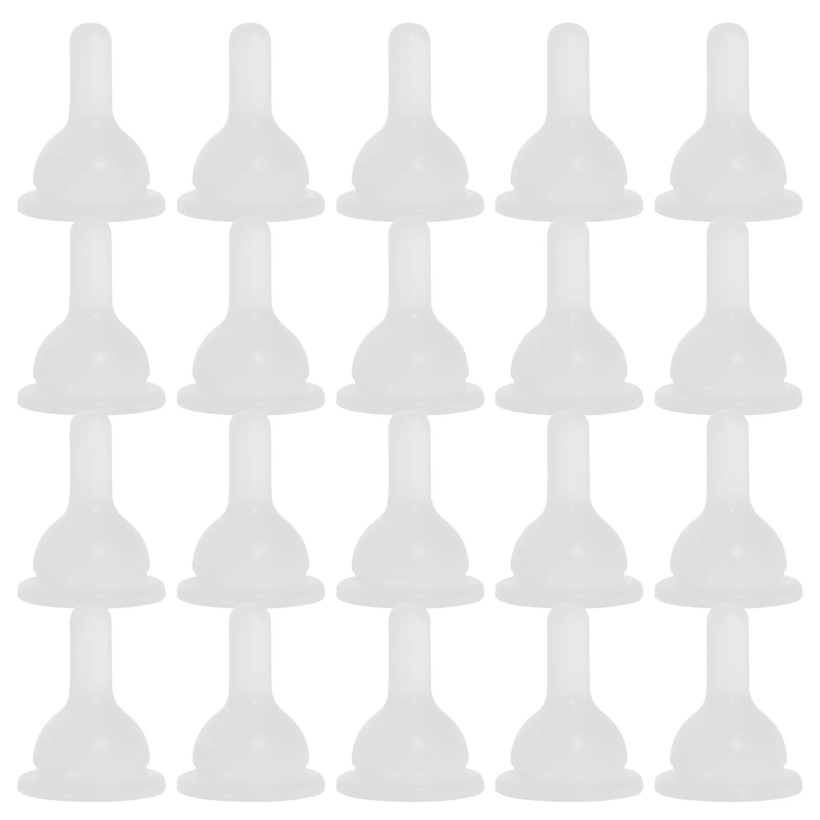 

50pcs Pet Feeding Bottle Silicone Replacement Nurser Nipples For Cats Dogs Small Animals Safe Material Lightweight Reusable