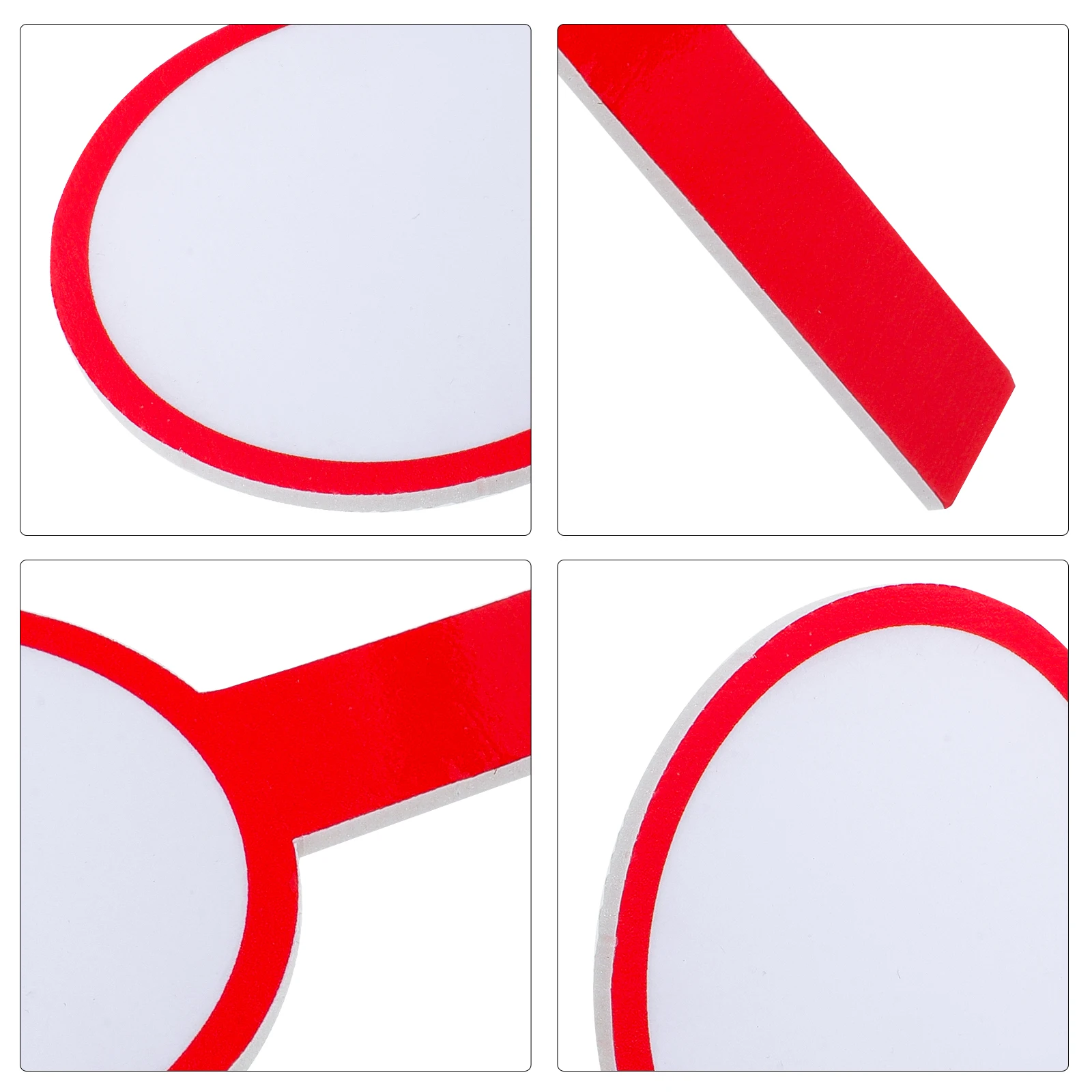 4 قطعة لوحة النتائج فارغة المحمولة لوحات المسح الجاف للطلاب يده السبورات الفصول الدراسية مكتب التسجيل الإجابة المجاذيف #1