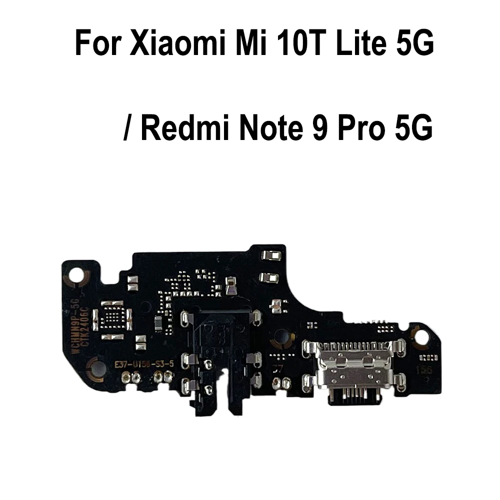 USB Charging Port Board Flex Cable Connector for Xiaomi Mi 10T Lite 5G / Redmi Note 9 Pro 5G M2007J17G M2007J17C Charging Board