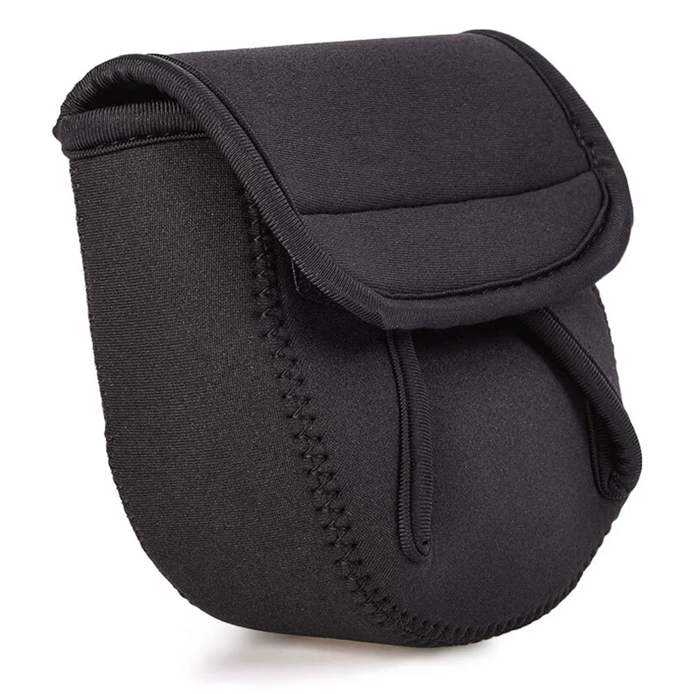 S/M/L الغزل الصيد بكرة غطاء النيوبرين عجلة واقية مقاوم للماء بكرة أكياس تخزين قطرة الماء عجلة حزمة في الهواء الطلق #4