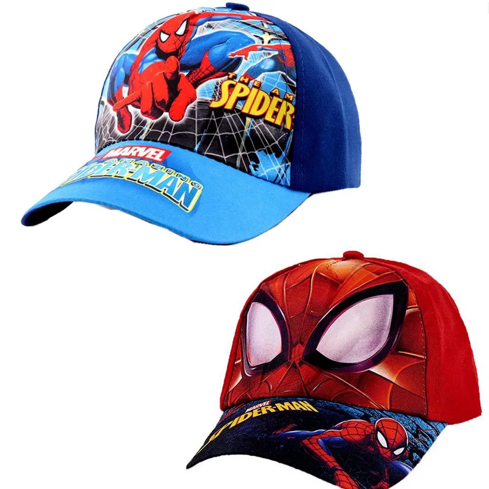 1 Pc Cartoon Baseball Cap Spider Man Action Figures Super Hero Canvas Shade Hat Festival Party Supplies Gift Toy