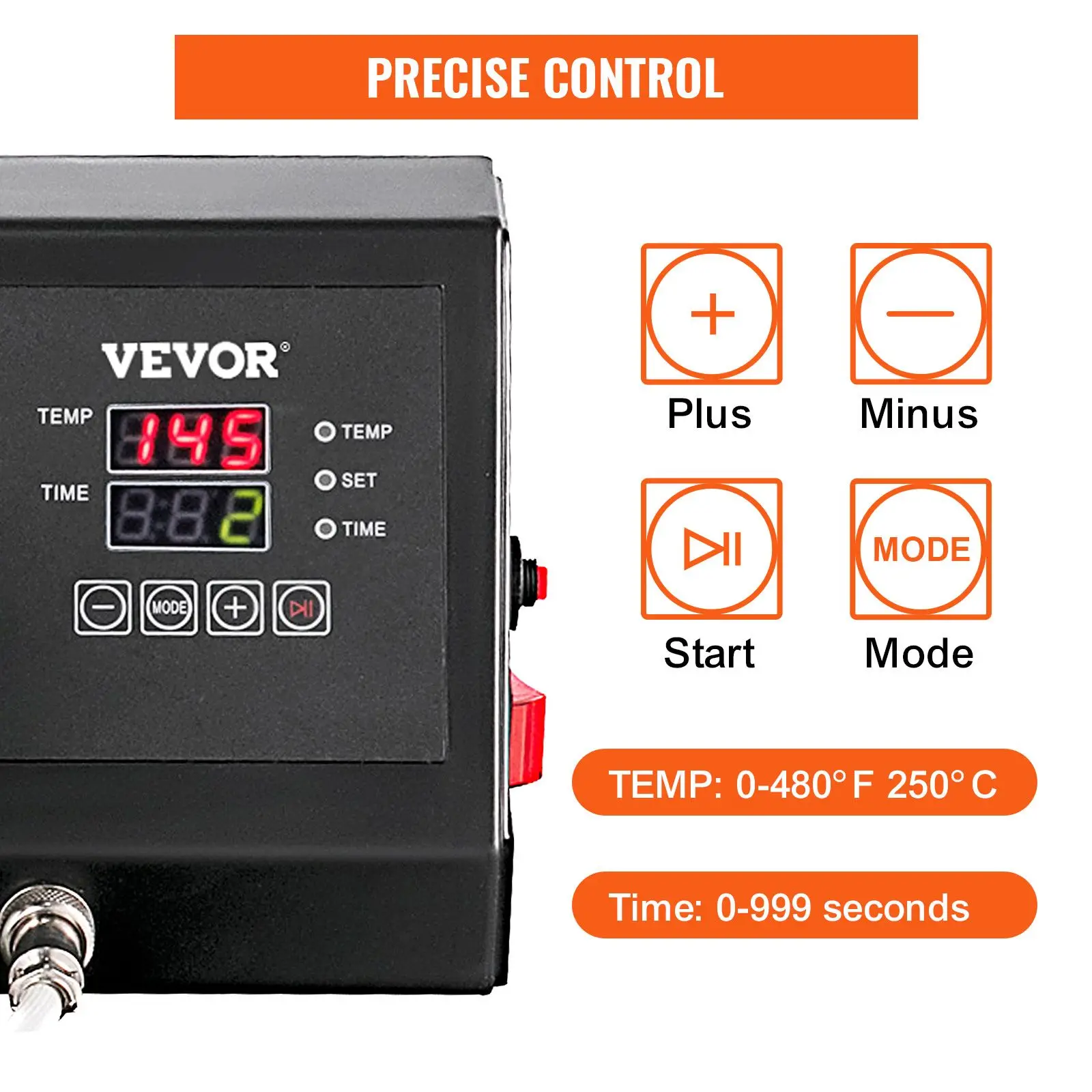 Heat Press 30x23cm Heat Press Machine 12x15in Clamshell Sublimation Transfer Printer Digital Precise Temperature Control