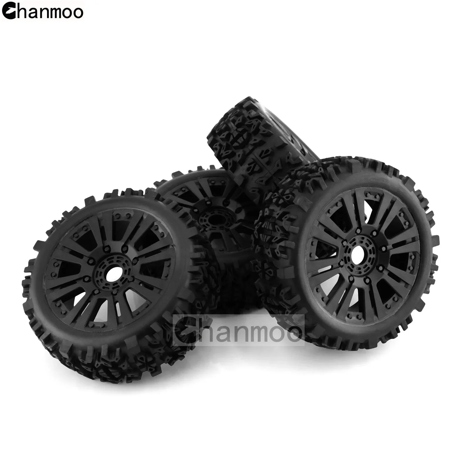 1/8 Off-road Car Tires Buggy Wheels Tyres With 17mm Hex for 1:8 RC Car KYOSHO HPI LOSI HSP GT2 Hobao Redcat Axial Traxxas Vkar