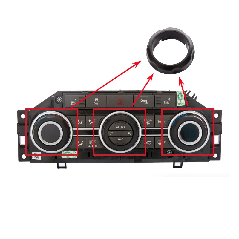 For Range Rover Sport  Discovery 4Replace The Knob Ring of The Central Control Knob Switch on The Air Conditioning Panel