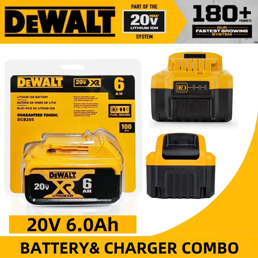 

New 100% Original 6Ah 20V Original Dewalt Power Tool Battery DCB206 DCB206 20V Battery DCB205 DCB200