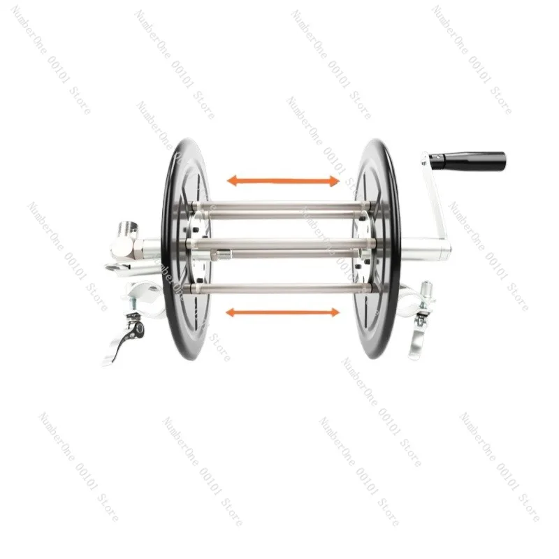 Infinite Stretch Car Wash Hose Reel Holder High Pressure Steel Wire Water Pipe Storage Rack Flexible Cleaning Machine Outlet