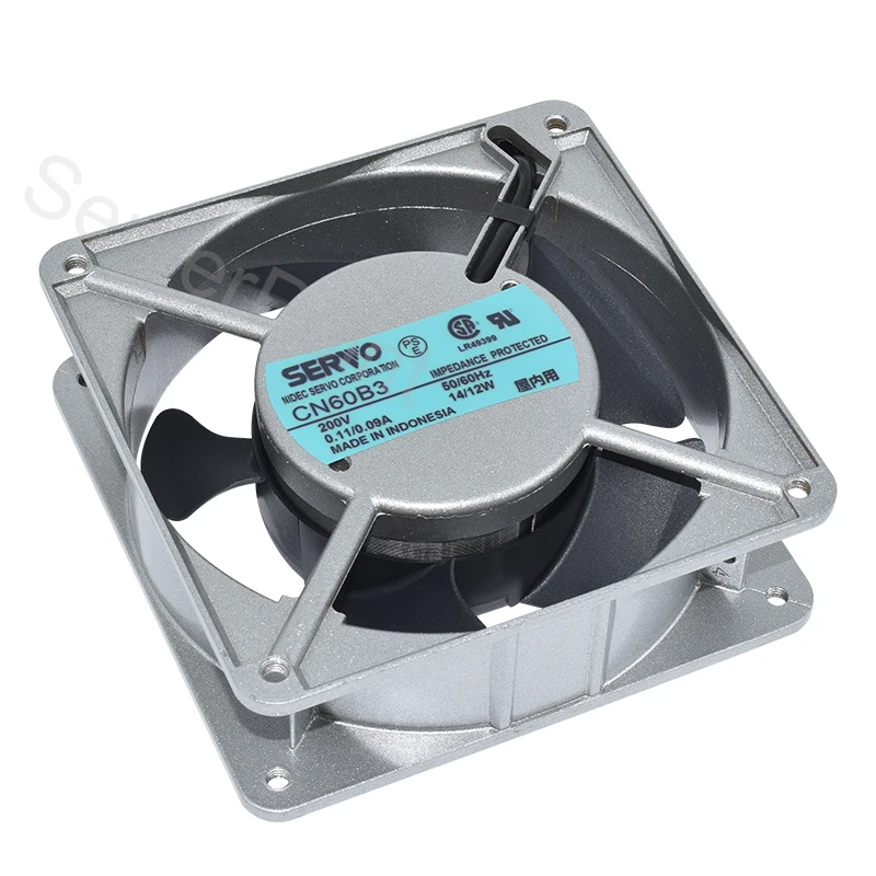 For SERVO CN60B3 200V 0.11/0.09A 50/60Hz 14 / 12W 120 * 120 * 38 Aluminum Frame Cooling Fan