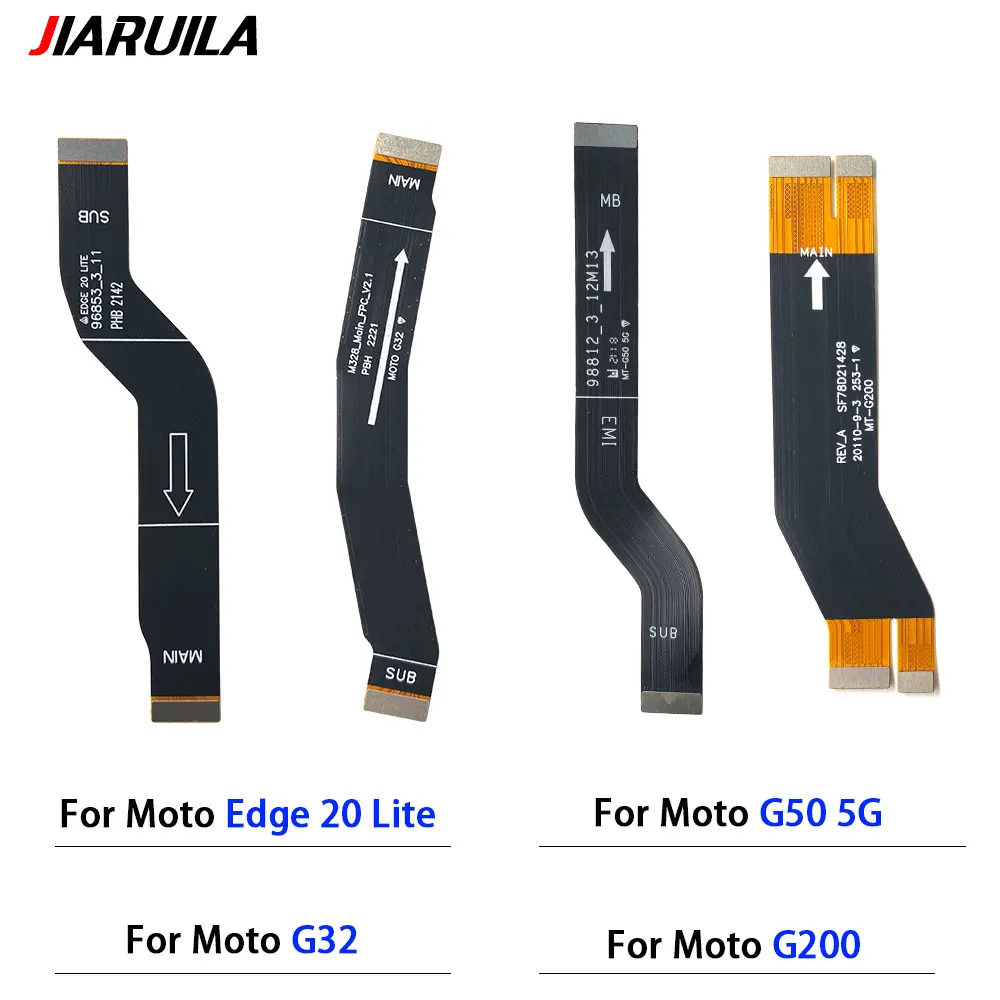 For Moto G32 G82 G60S G200 G50 G53 5G Edge 20 Lite One Vision Main Motherboard Flex Cable Mainboard LCD Flex Replacemet Parts