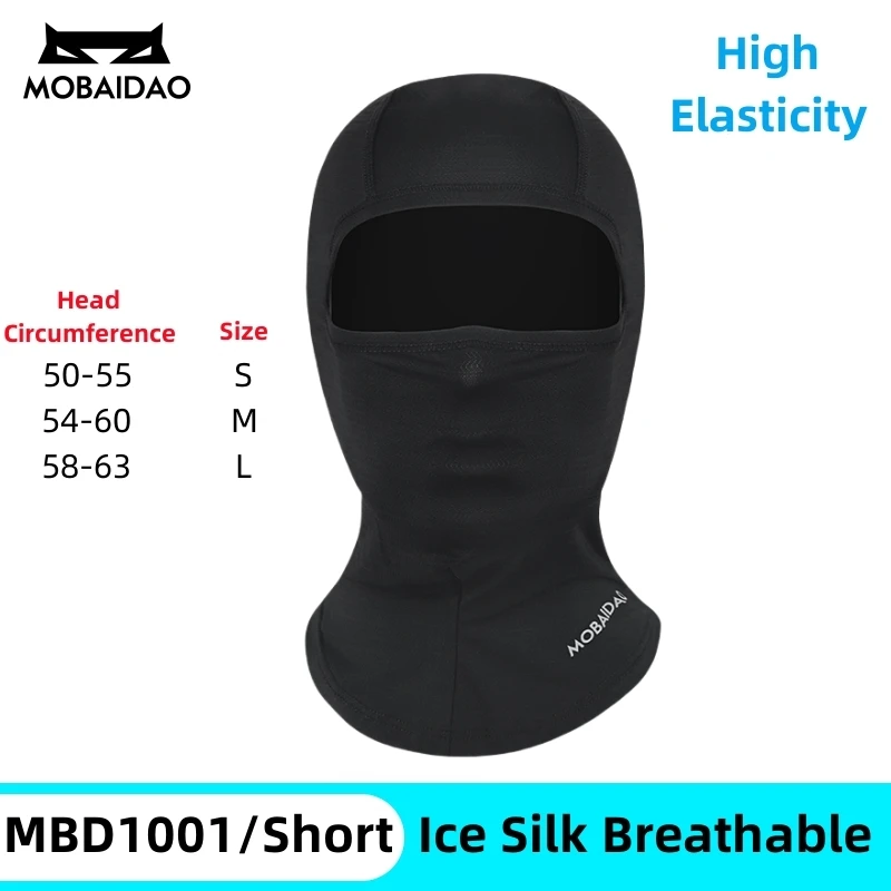 MBD Sun Protection Balaclava Men Women Electric Bicycle Motorcycle Full Face Mask Ice Silk Headgear Cycling Summer Headgear