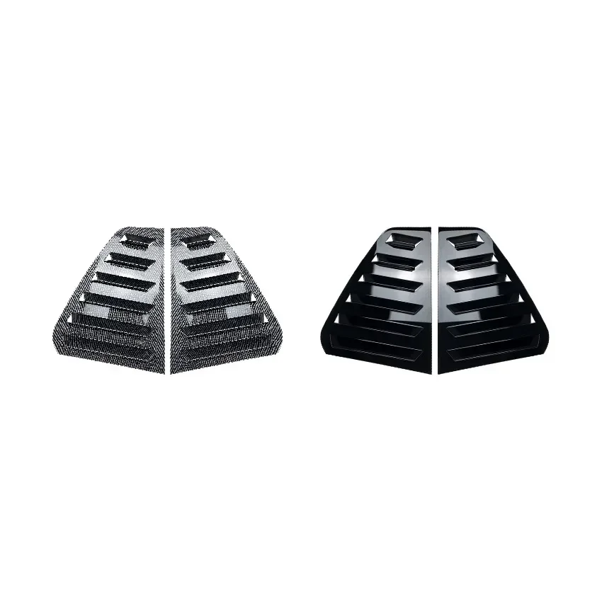 Rear Front Triangle Window Louver Side Shutter Blind Shades Cover Trim Sticker Vent For VW Golf 7/7.5 MK7/7.5 GTI R 2014-2020