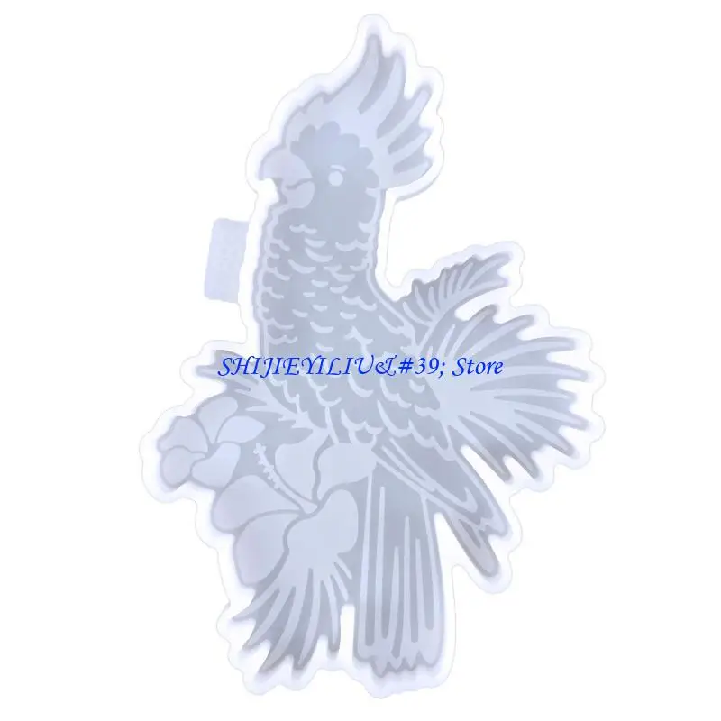 

E21F Parrot Silicone Tray Molds Diy Agate Molds for Cake Stands Diy Casting