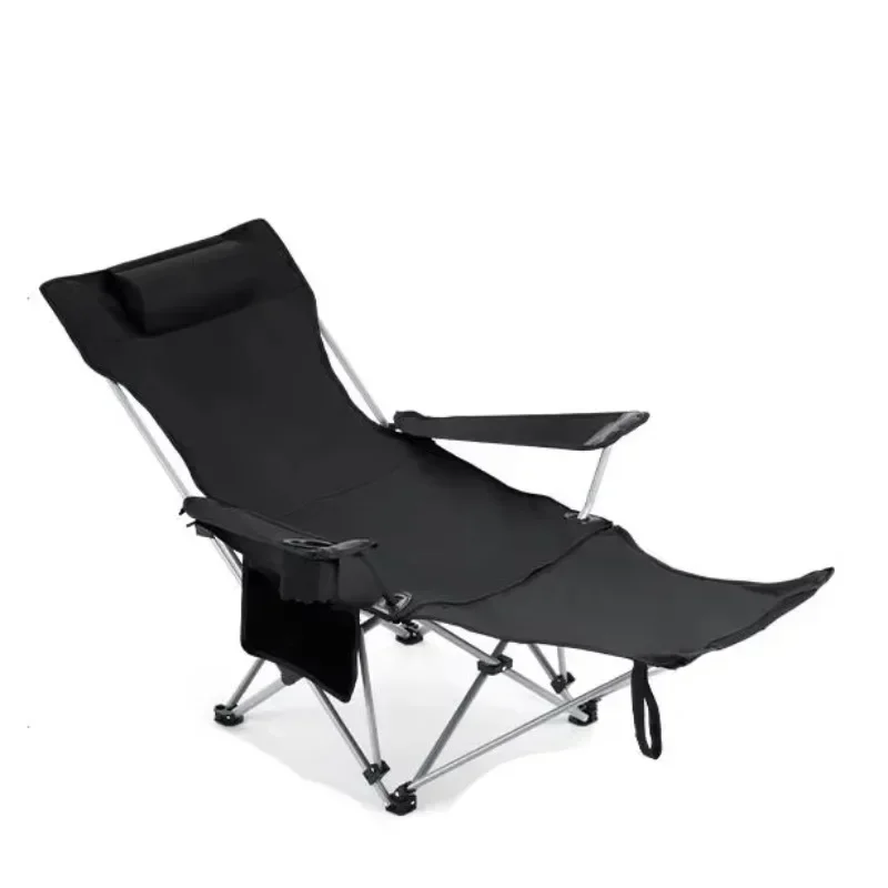 Hot SalesOutdoor Folding Chair Ultra Lightbeach Chair Sitting And Lying Dual Lunch Break Single Chair Camping