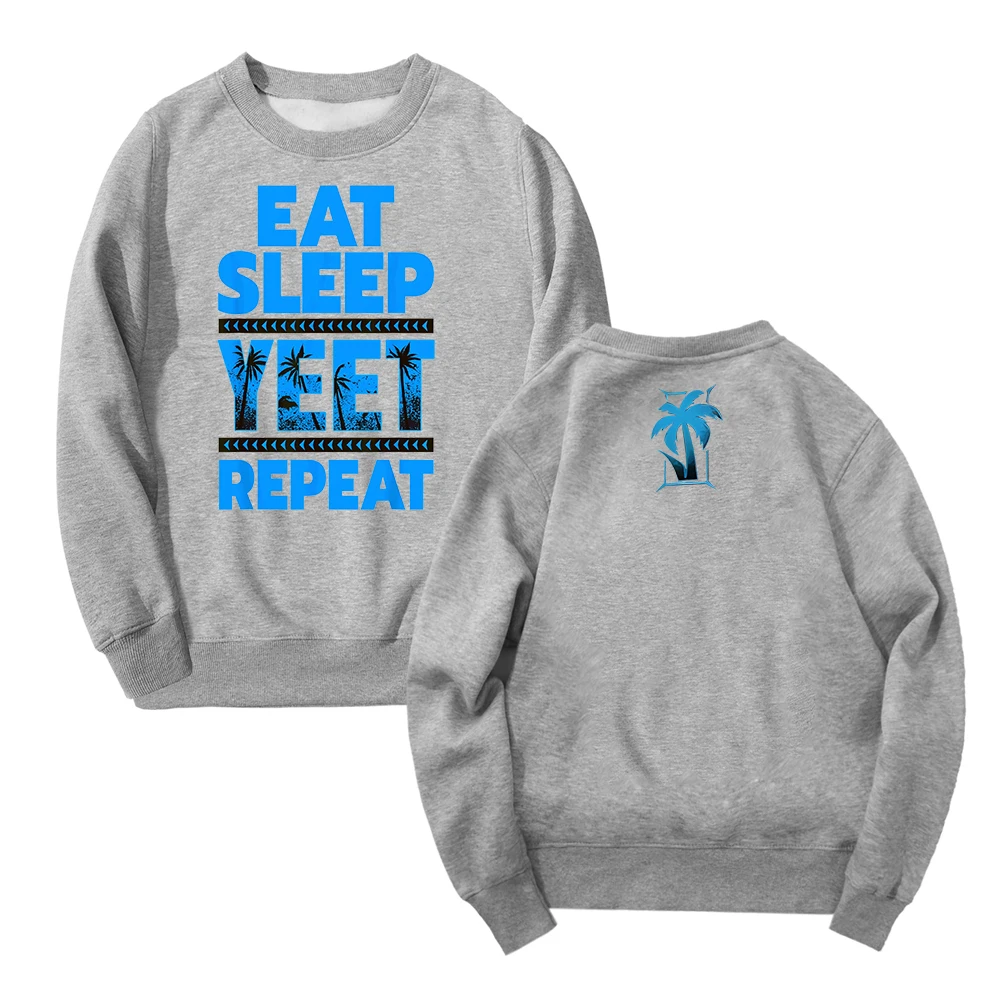 Jey Uso Eat Sleep Yeet Repeat Bluza Unisex Crewneck Long Sleeve Streetwear Kobiety Mężczyźni Moda Odzież