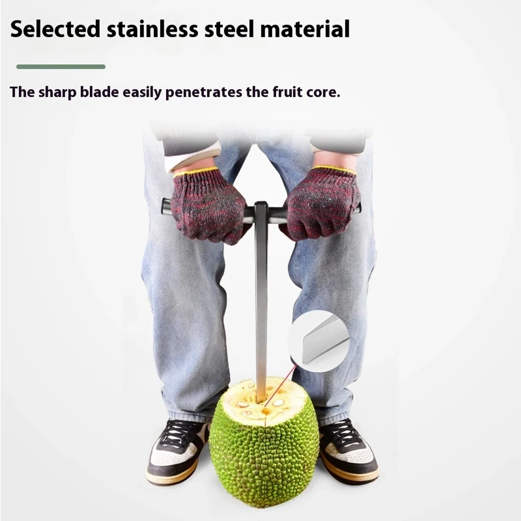 Abridor de acero inoxidable con núcleo de Jackfruit, herramienta de cocina de alta resistencia, accesorios de corte de frutas, hoja Manual, novedad de 2025