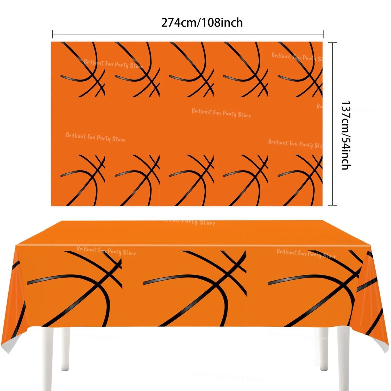 Soccer Basketball Theme Tablecloths Sport Birthday Party Decoration Rectangular Plastic Table Cover Perfect for Game Day Parties