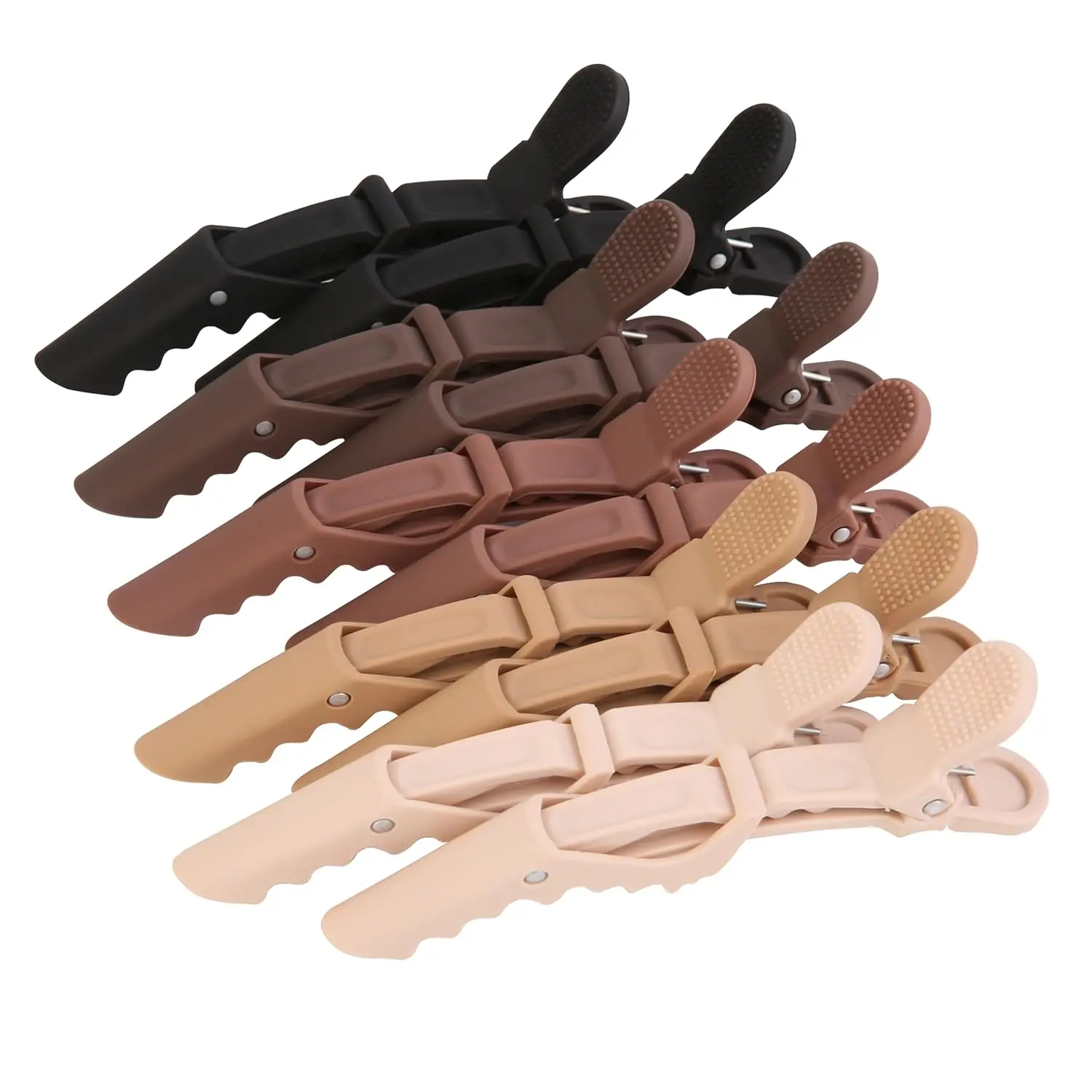 

ARLANY Allogator Hair Clips Matte Colors 6Pcs Hair Sectioning Clips for Hair Styling Coloring Washing Cutting Non Slip Clips