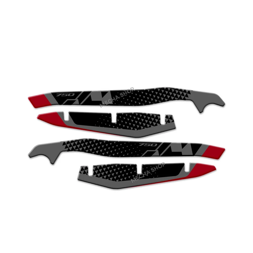 For XL750 Transalp 750 XL 2023 2024 2025 3D Resin Handguard 3D Stickers Motorcycle Hand Guard Shield Protections Decals Kit