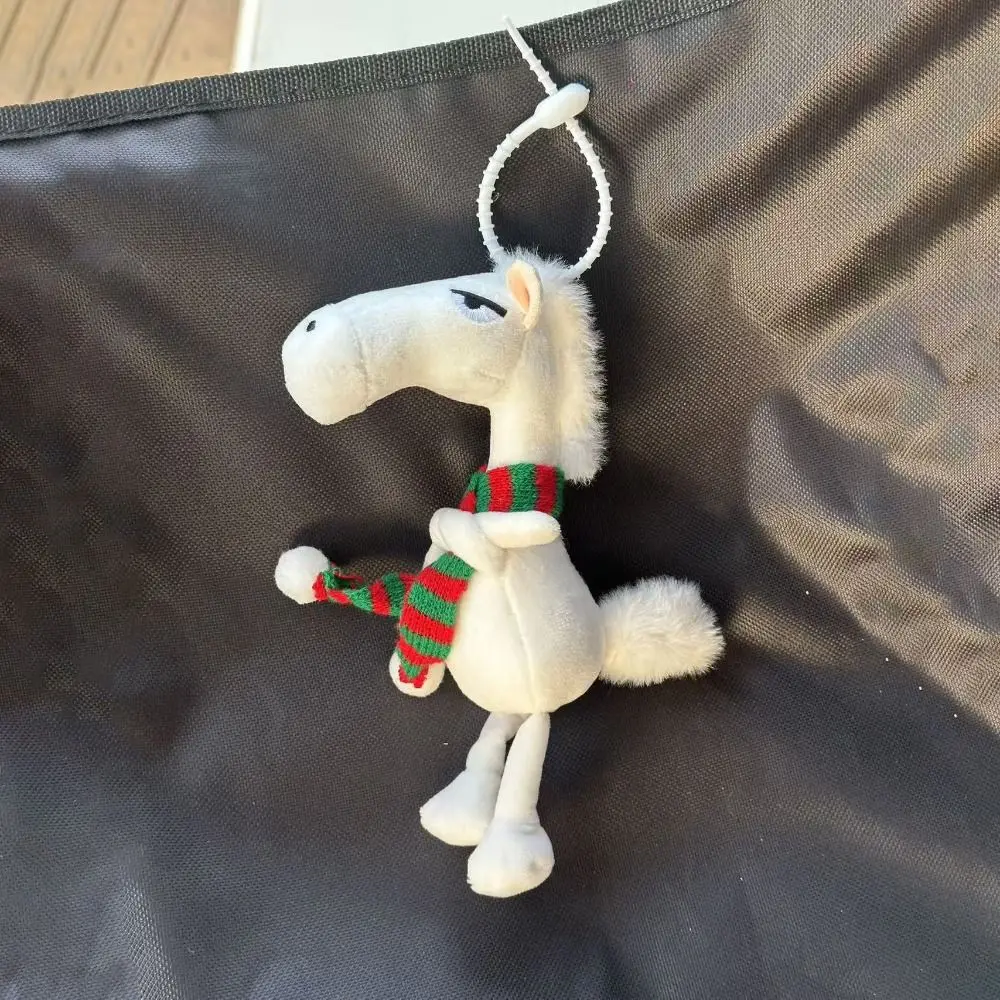 พวงกุญแจม้าการ์ตูน งานฝีมือตุ๊กตาม้าโพนี่นุ่ม ของตกแต่งกระเป๋า จี้ห้อยกระเป๋า ของเล่นม้าจำลอง ของขวัญวันเกิด