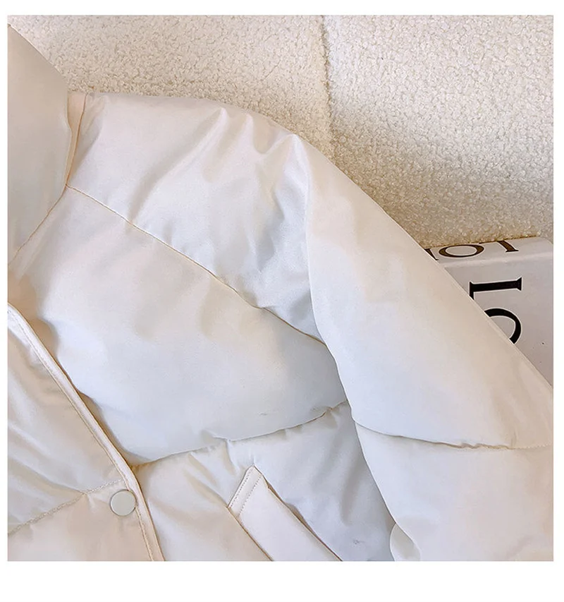 GELITAYIN 2024 ใหม่เกาหลีแฟชั่นฤดูหนาวParkasผู้หญิงแจ็คเก็ตปักเป้าหลวมสบายๆน้ําหนักเบาผ้าฝ้ายอุ่นแจ็คเก็ตหญิงO