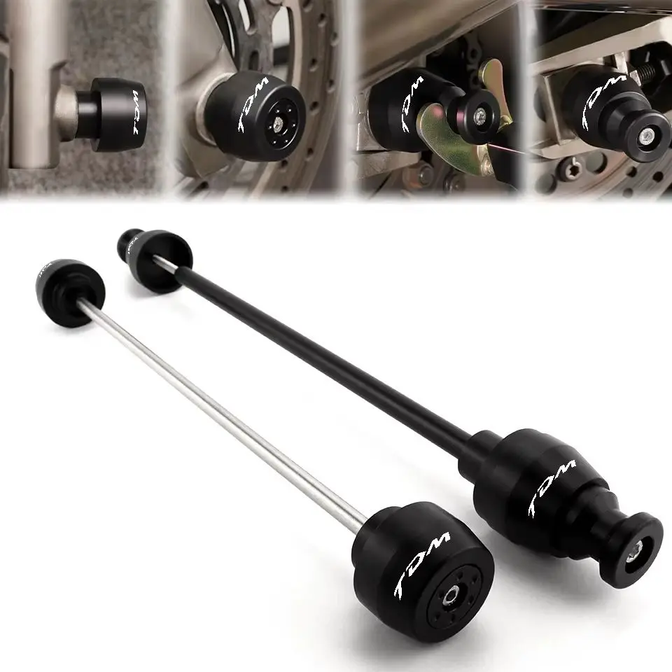 

Motorcycle Crash Sliders Swingarm Spools Sliders Front or Rear Wheel Axle Fork 2002 2003 2004 2005 2006-2010 TDM 900 For Yamaha