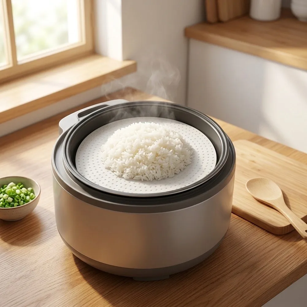Heat Resistant Mat Silicone Rice Mat For Steaming Vegetables Thickened Design Flexible Structure Lightweight Item Space Saving