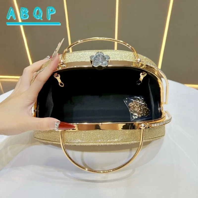 New Dinner Party Women's Bag Luxury Brand Diamond Dinner Party Women's Handbag Diamond Shiny Fashion Women's Shoulder Bag