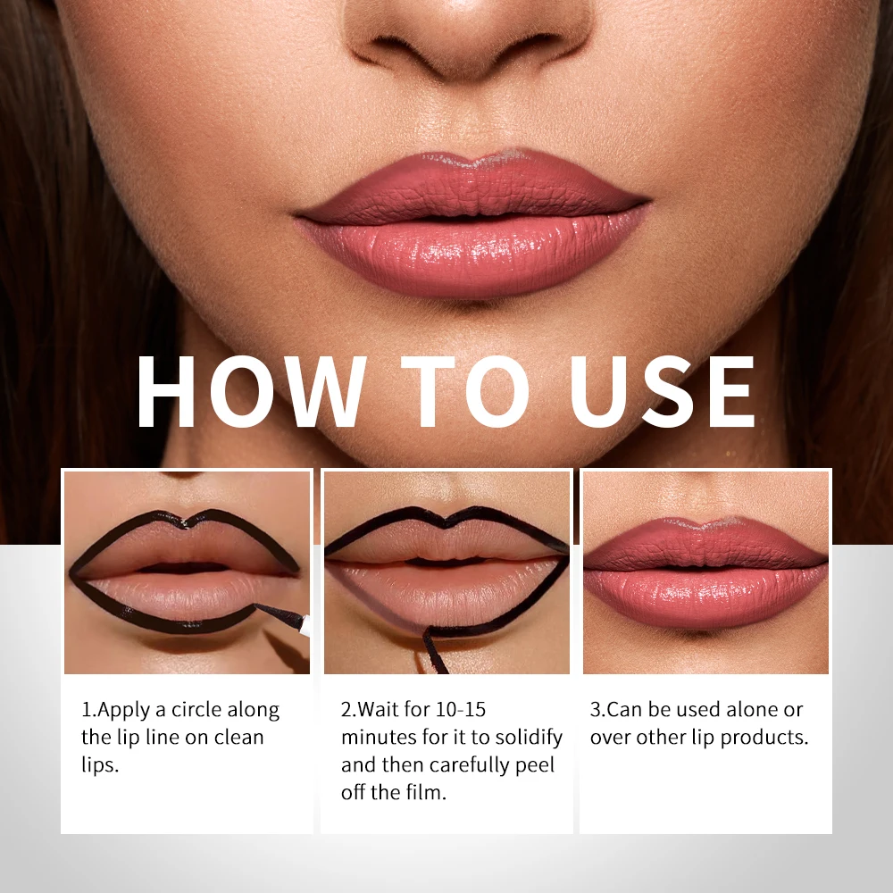 Crayon à lèvres Peel Off, tatouage de taches, longue tenue, mat, imperméable, résistant aux taches, résistant au transfert, cosmétique pour tous les jours