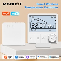 Tuya WIFI Wireless Thermostat For Gas Boiler RF868 Floor Heating Smart Home Temperature Controller&Receiver Alexa Google Alice