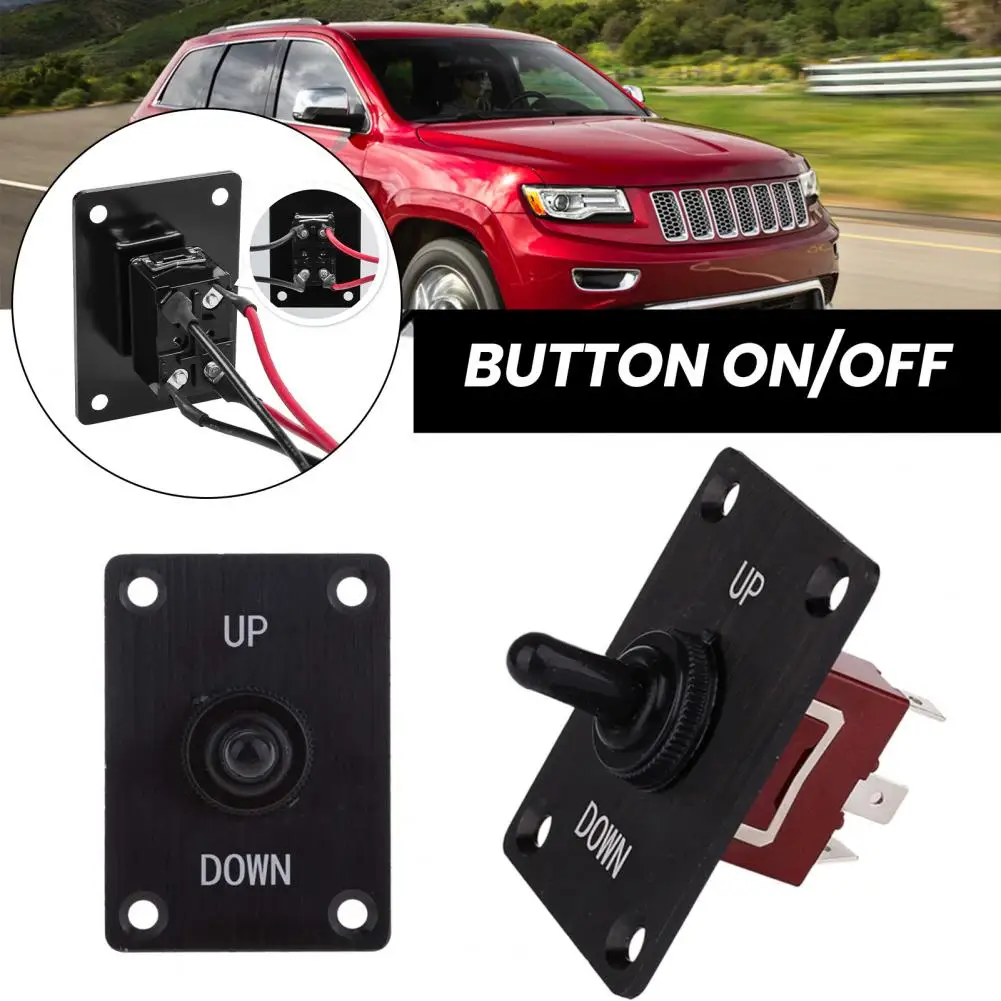 12V Waterproof Toggle Switch Heavy Duty Waterproof Toggle Switch 2 Pin ON/Off SPST with Mounting Plate Weatherproof Boot Cover