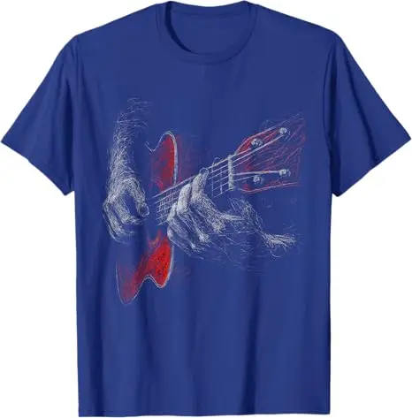 Acoustic Guitar Player Shirt Vintage Music Teacher Guitarist T-Shirt Humor Funny Guitar Lover Novelty Gift Y2k Rock Saying Tee
