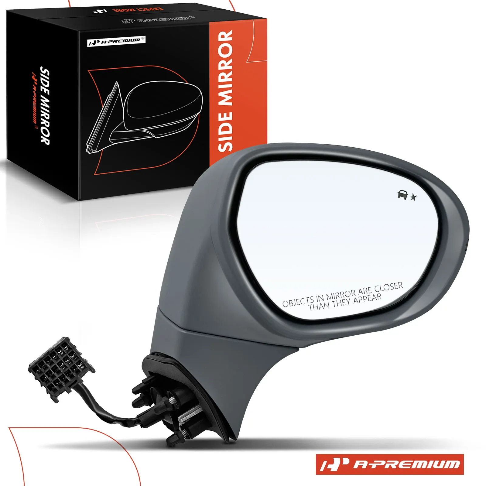 A-Premium Passenger Side Power Door Mirror for Buick Envision 2016-2020 Manual Folding Blind Spot Detection Turn Signal Light