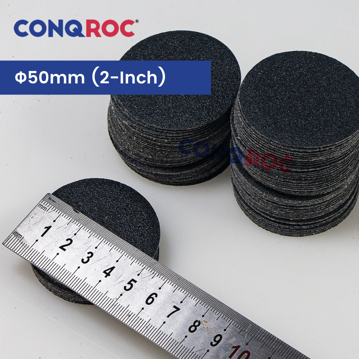 100 ชิ้น 50 มม.แผ่นขัดซิลิคอนคาร์ไบด์ 2 นิ้วกันน้ําเปียกและแห้ง Sanding Papers Hook และ LOOP Grit-60 ~ 10000