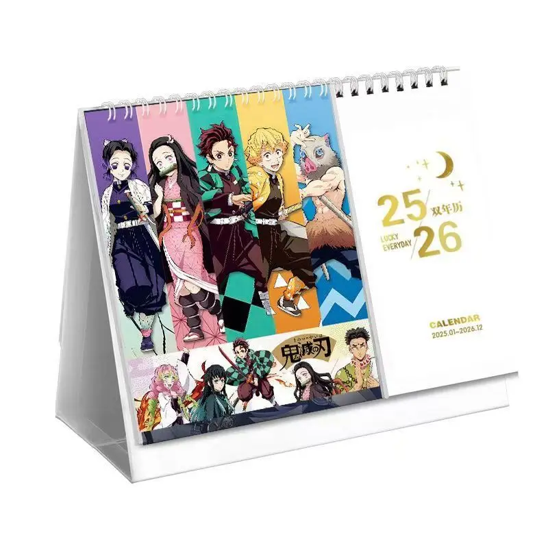 Double-Year DEMON SLAYER Calendar 2025-2026 with New Characters and Monthly Planner