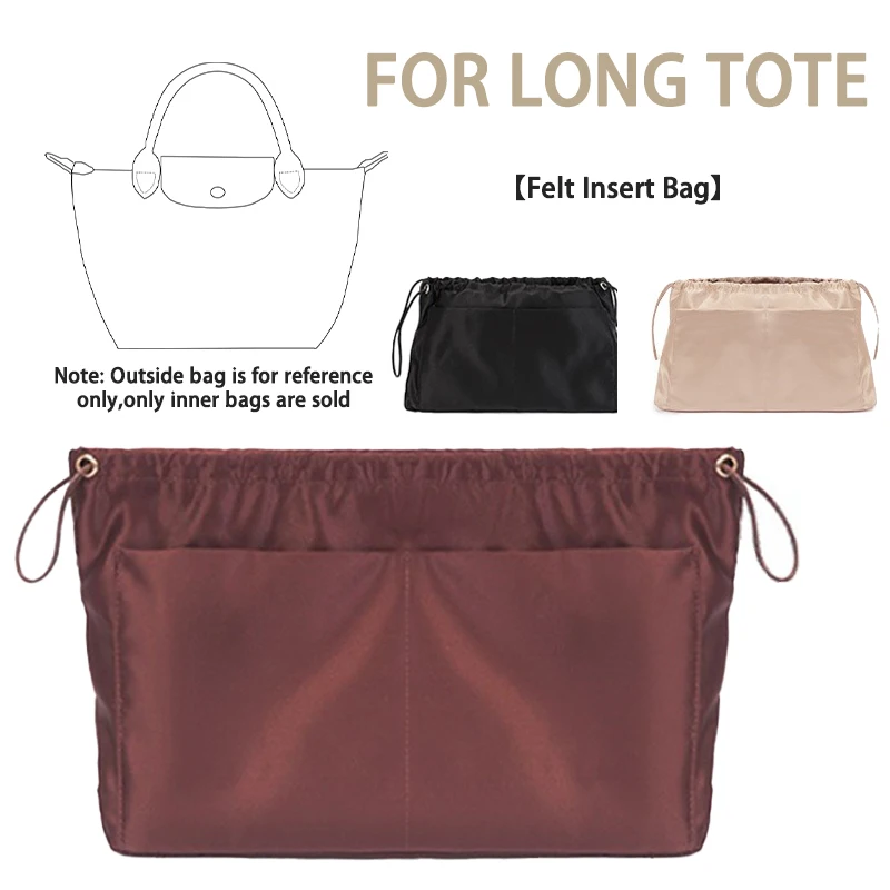 EverToner Ultralight Dupont paper inserted into organizer for Long tote Makeup travel inside storage bag accessories