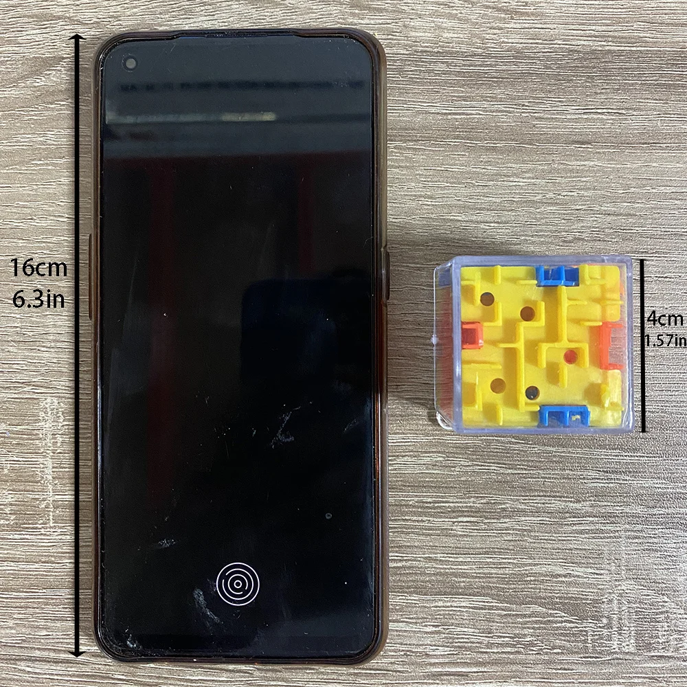 mini labirinto 3D cubo magico puzzle trasparente a sei facce cubo di velocità cubi a sfera rotolante labirinto giocattoli per bambini giocattoli antistress