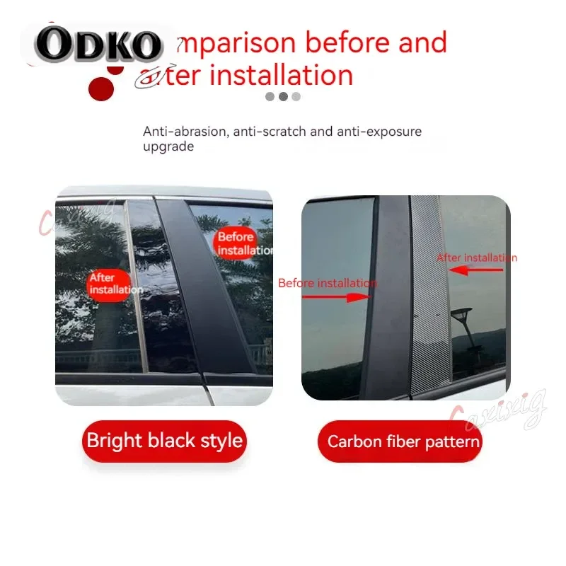 Car Glossy Piano Black Pillar Posts Door Trim Sticker Decal Cover for Kia Cerato K3 Forte 2014 2015 2016 2017 2018