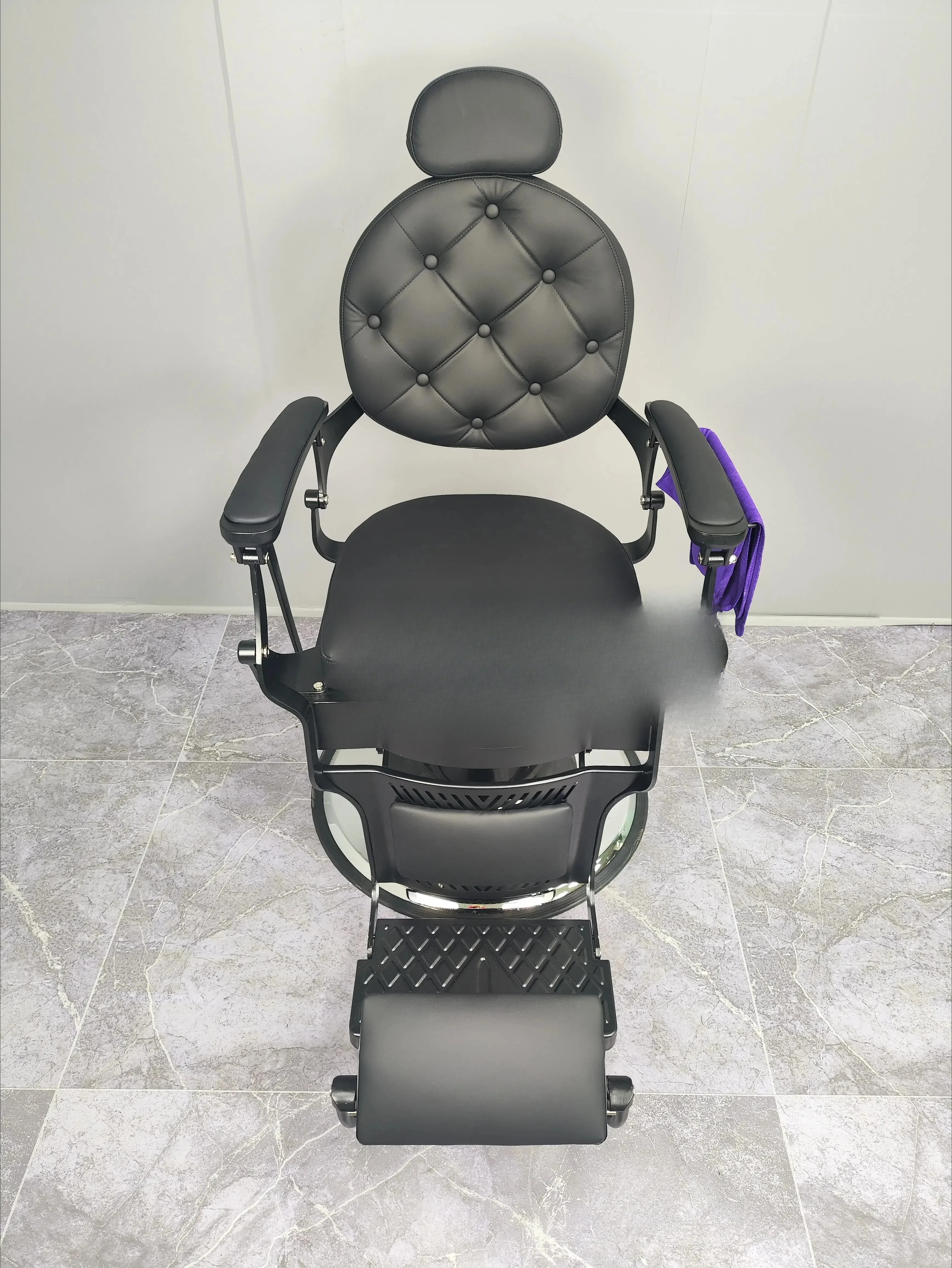 

Men's Oil Head Hair Cutting Chair Adjustable Rotating Shape Put down Shaving