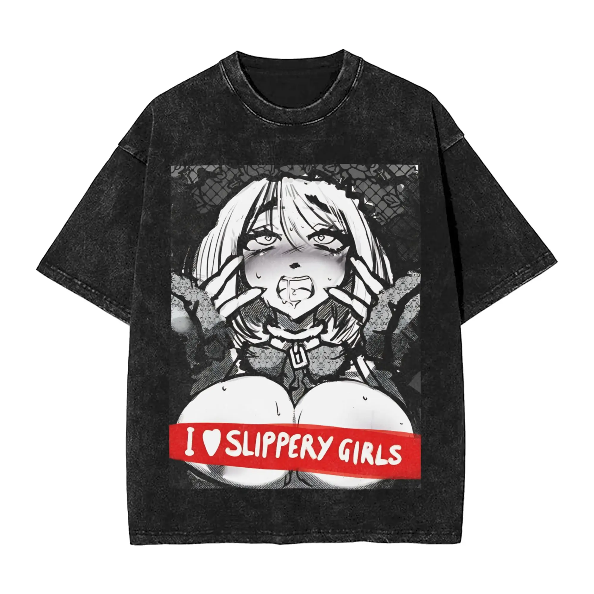 

Washed T Shirts I love slippery Girls My Dress up Darling Marin Kitagawa T-Shirt Harajuku Streetwear Short Sleeve Tops Tees