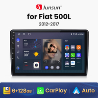 Junsun V1 AI Voice Wireless CarPlay Android Auto Radio for Fiat 500L 2012 - 2017 4G Car Multimedia GPS 2din autoradio