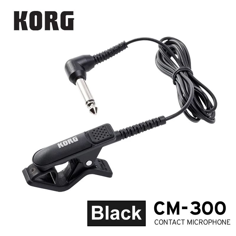 

Korg CM300 Clip-On Contact Microphone 1/4''(Dia6.3mm) male phone connector and 5ft (1.5m) shield cable - White/Black/Red