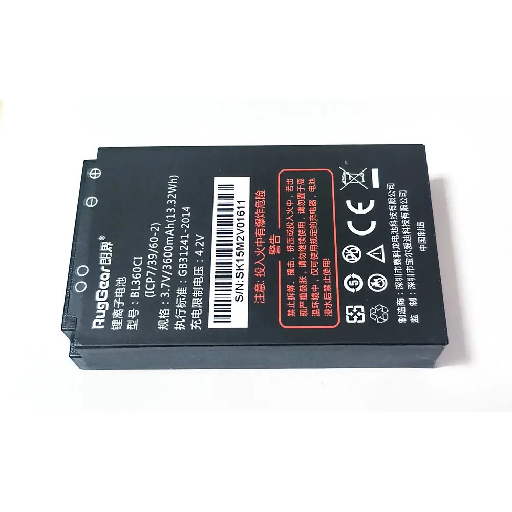Original 3.7V 3600mAh BL360CI (ICP7/39/60-02)Battery For RugGear RG310 Mobile Phone - Image 2
