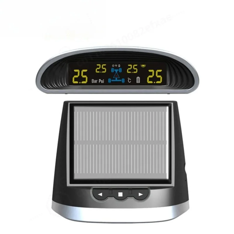 4 Internal Sensors Wireless Solar TPMS Tire Pressure Monitoring System Car Safety Alarm Replacement Parts