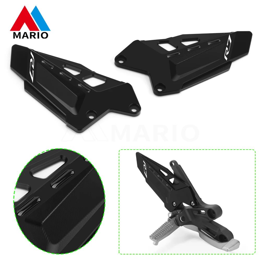 

For YAMAHA YZF R7 Yzf r7 YZFR7 2022 2023 2024 2025 All Year Motorcycle Footpeg Heel Plates Guard Decoration Protector