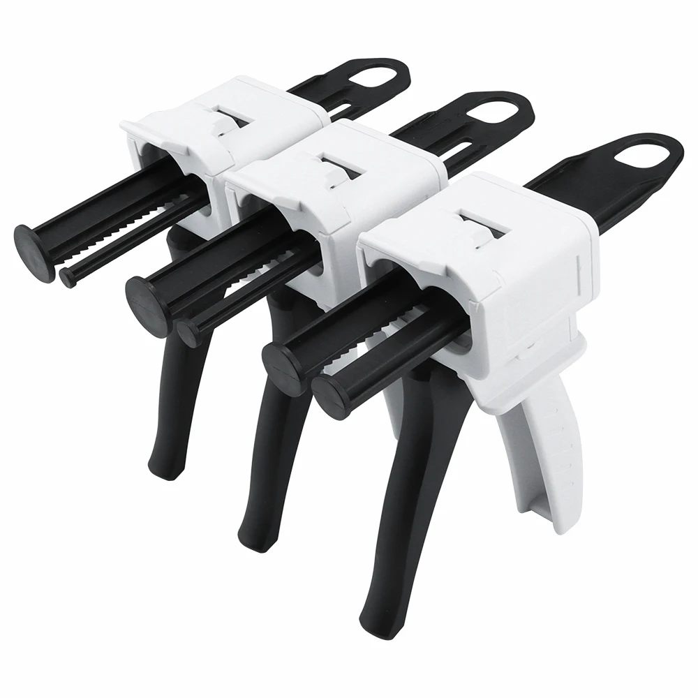 50ml Dispenser Gun 1:1/1:2 Universal Epoxy Impression Mixing Dispensing Gun 4:1 10:1 Silicone Sealing Gun