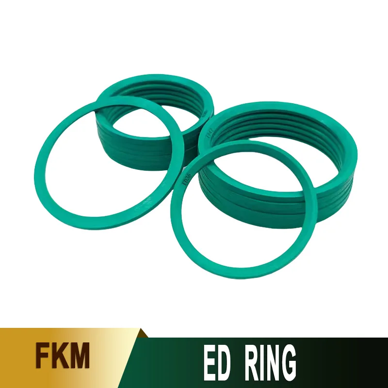 FKM ED Sealing Ring DIN3869 Fluor Rubber E-column End Caps Hydraulic Fitting Gasket FKM Bevel Washer Shore Hardness 85-90