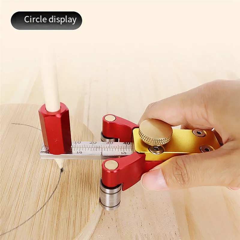 Y50A-Woodworking يخدش خط مستقيم قوس يخدش حاكم سبائك الألومنيوم الدقة الموازية أداة قياس الكتابة Durab