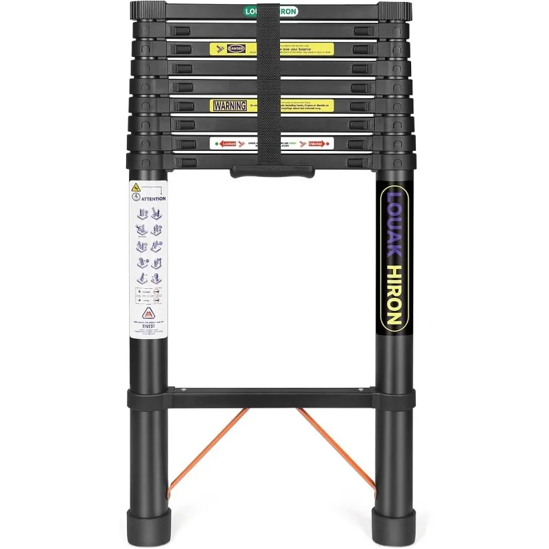 

Telescoping Ladder 14ft Telescopic Extension Folding Ladder, Portable Heavy Duty Multi-Purpose Telescopic Ladder