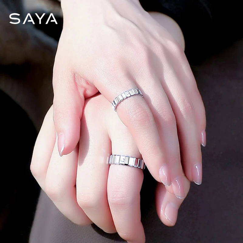 Imagem -04 - Anéis de Tungstênio para Casais Embutimento Personalizado Moissanite para Mulheres e Homens Banda de Casamento Conforto Gravação Personalizada