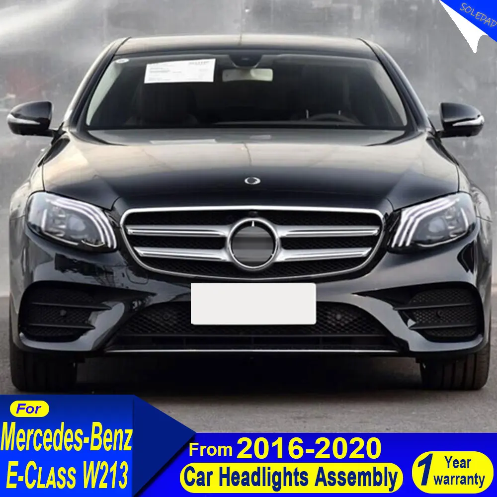 Car Full LED Headlight  For Mercedes-Benz E-class W213 2016-2020 Headlamp Reverse Brake Fog Front lights DRL Plug and Play 2Pcs
