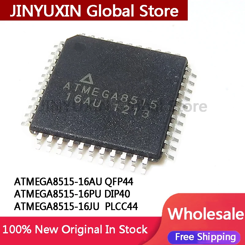 1piece ATMEGA8515 ATMEGA8515-16AU QFP44 ATMEGA8515-16PU DIP40 ATMEGA8515-16JU  PLCC44  IC Chip Wholesale